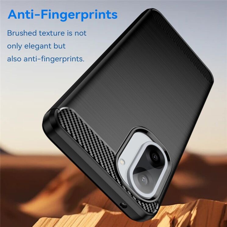 Захисний чохол UniCase Carbon для OnePlus Nord CE 5 / Ace 5 Racing - Black: фото 4 з 8