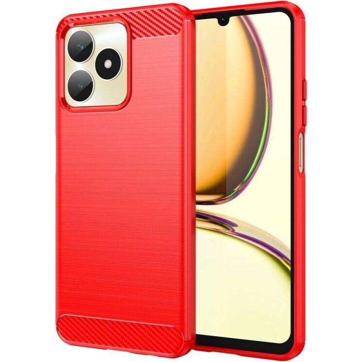 Защитный чехол UniCase Carbon для Realme Note 50 - Red: фото 1 из 8