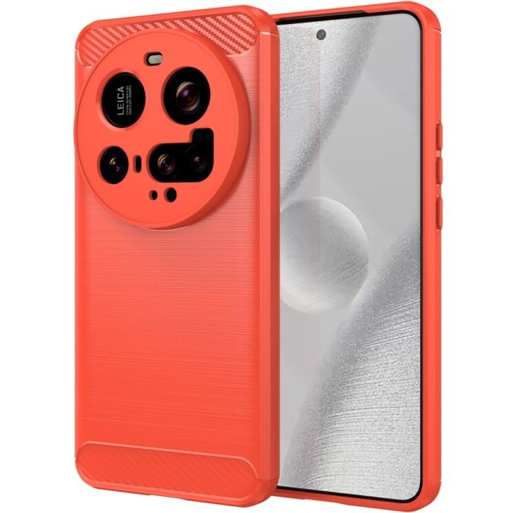Защитный чехол UniCase Carbon для Xiaomi 15 Ultra - Red: фото 1 из 12