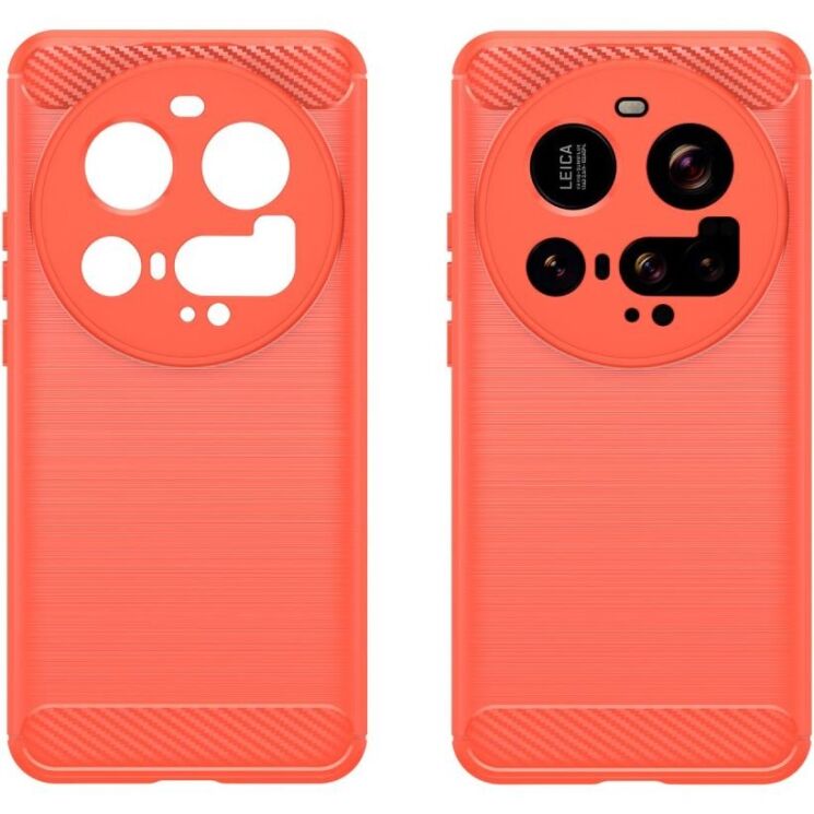 Защитный чехол UniCase Carbon для Xiaomi 15 Ultra - Red: фото 2 из 12