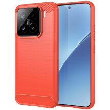 Защитный чехол UniCase Carbon для Xiaomi 15 - Red: фото 1 из 8