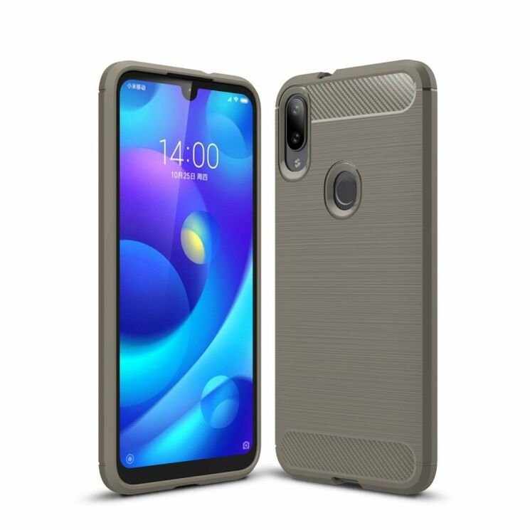 Защитный чехол UniCase Carbon для Xiaomi Mi Play - Grey: фото 1 из 8