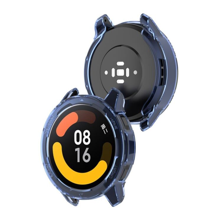 Защитный чехол UniCase Clear Cover для Xiaomi Watch S1 Active - Transparent Blue: фото 7 из 8