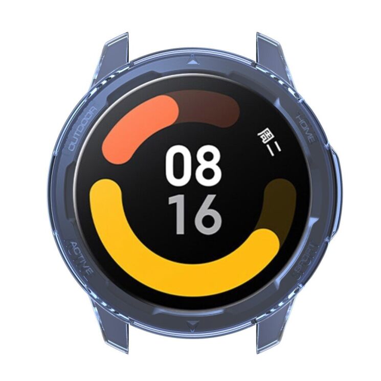 Защитный чехол UniCase Clear Cover для Xiaomi Watch S1 Active - Transparent Blue: фото 5 из 8