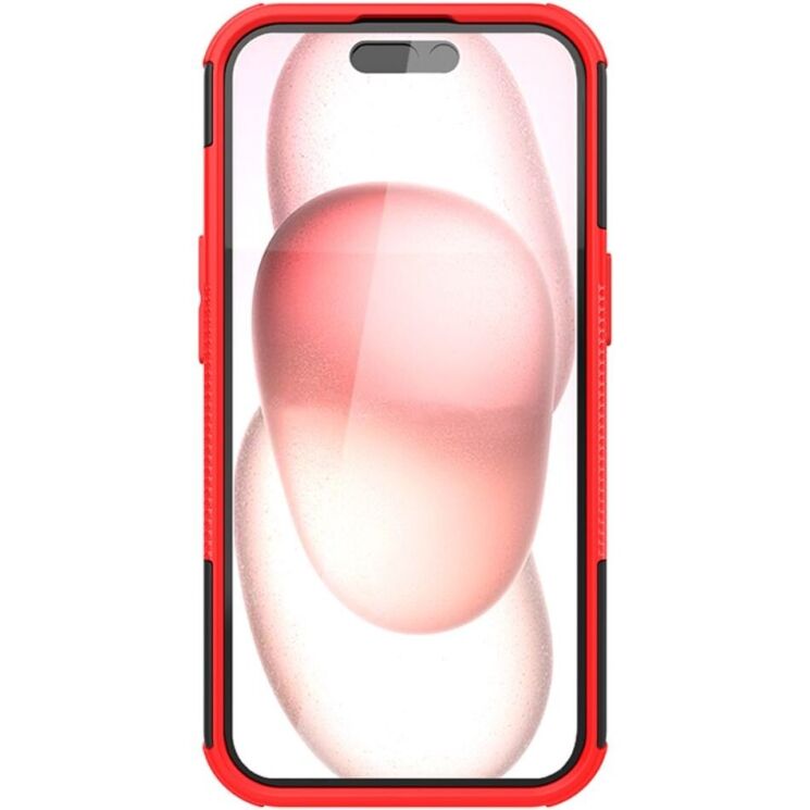 Защитный чехол UniCase Hybrid X для Apple iPhone 15 - Red: фото 2 из 12