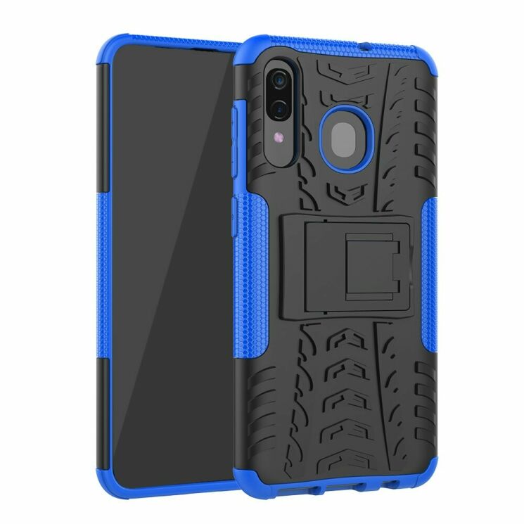 Захисний чохол UniCase Hybrid X для Samsung Galaxy A30 (A305) / A20 (A205) - Blue: фото 2 з 9