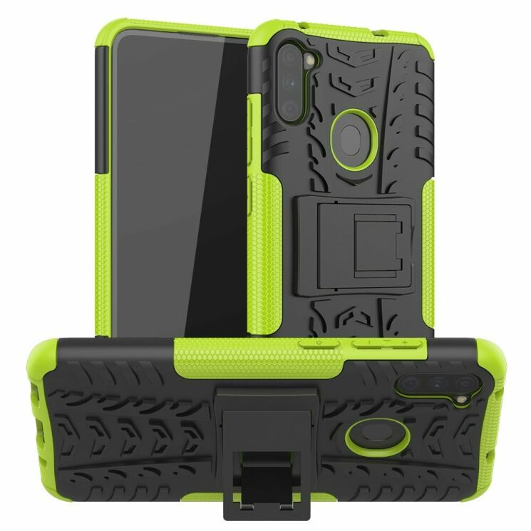 Защитный чехол UniCase Hybrid X для Samsung Galaxy M11 (M115) / Galaxy A11 (A115) - Green: фото 1 из 18