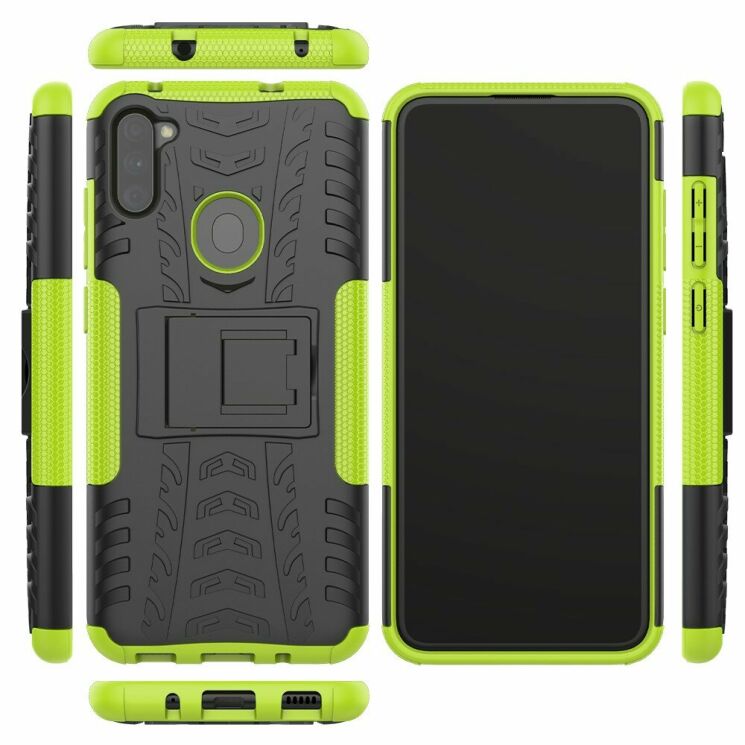 Защитный чехол UniCase Hybrid X для Samsung Galaxy M11 (M115) / Galaxy A11 (A115) - Green: фото 2 из 18