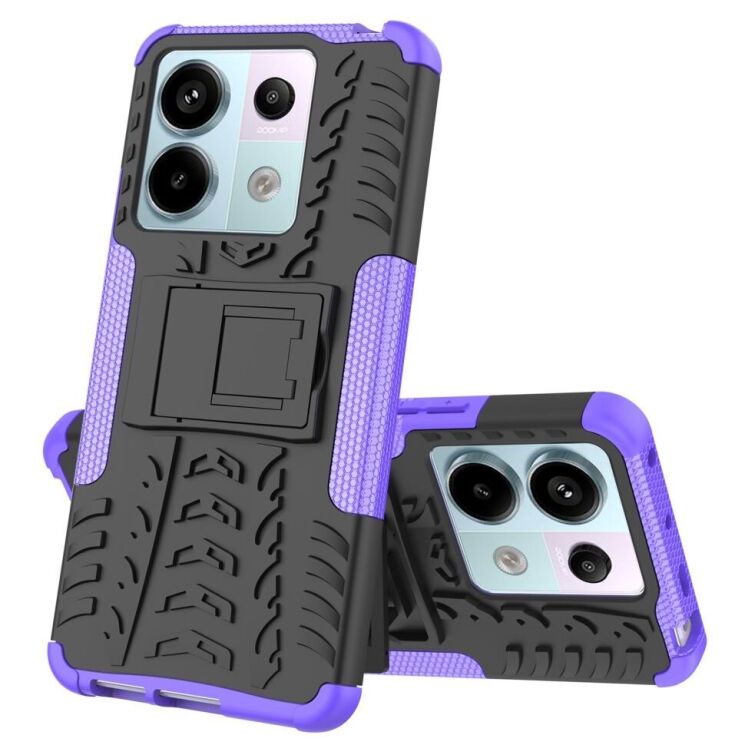 Захисний чохол UniCase Hybrid X для Xiaomi Redmi Note 13 Pro 5G / Poco X6 - Purple: фото 3 з 16