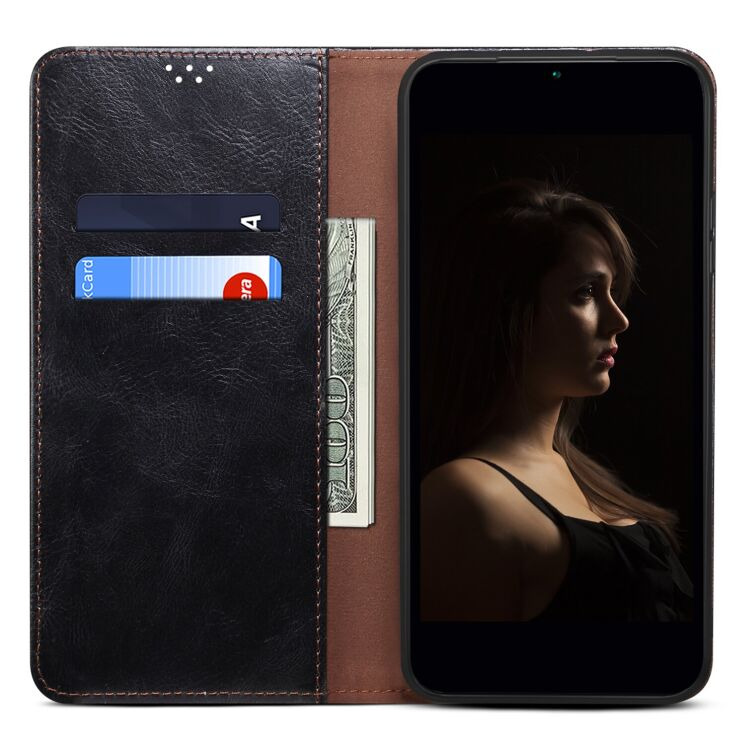 Захисний чохол UniCase Leather Wallet для Motorola Edge 60 Pro - Black: фото 2 з 7