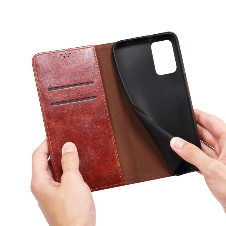 Захисний чохол UniCase Leather Wallet для Motorola G55 - Brown: фото 7 з 7