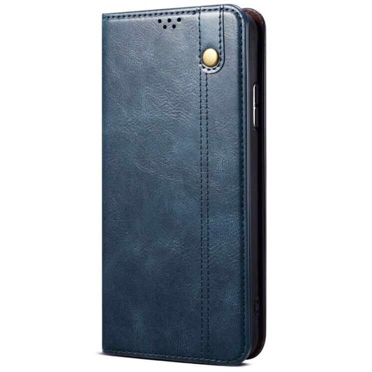 Защитный чехол UniCase Leather Wallet для Motorola G55 - Blue: фото 5 из 7