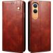 Защитный чехол UniCase Leather Wallet для OnePlus Nord CE 4 Lite - Brown (382306Z). Фото 1 из 6