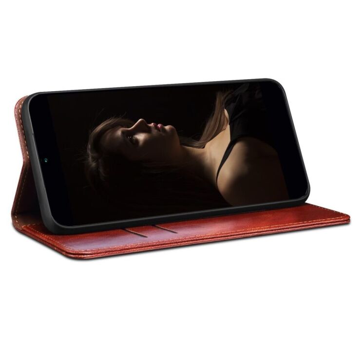 Защитный чехол UniCase Leather Wallet для OnePlus Nord CE 4 Lite - Brown: фото 3 из 6