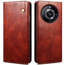 Захисний чохол UniCase Leather Wallet для Realme 11 Pro / 11 Pro+ - Brown: фото 1 з 7