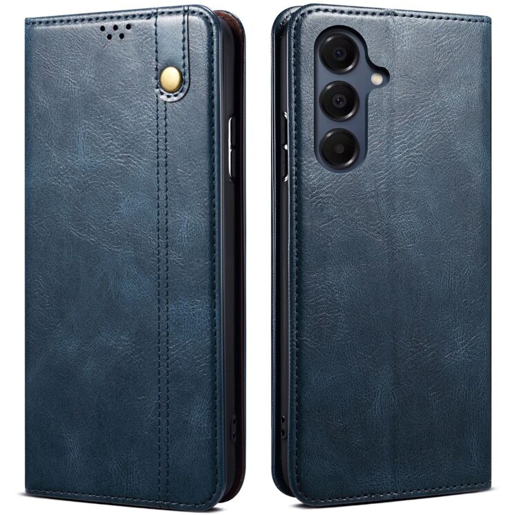 Захисний чохол UniCase Leather Wallet для Samsung Galaxy A17 (A175) - Blue: фото 1 з 6