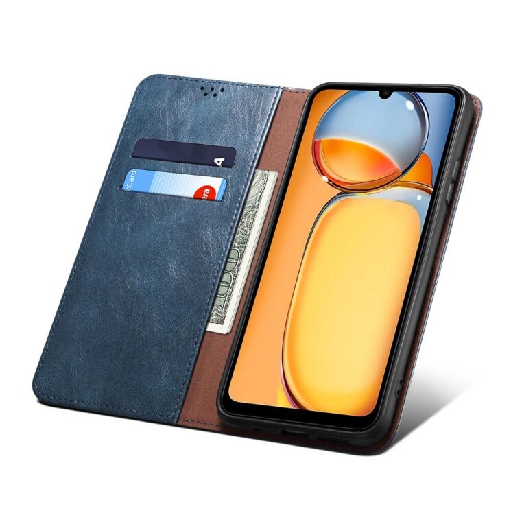Захисний чохол UniCase Leather Wallet для Xiaomi Redmi 13C / Poco C65 - Blue: фото 4 з 7