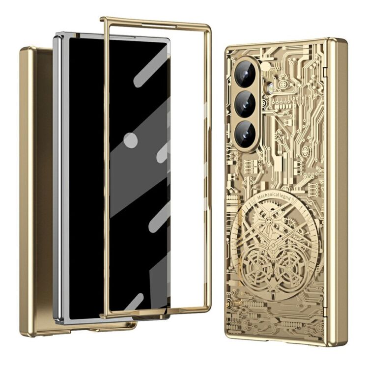 Захисний чохол UniCase Mechanical Legend для Samsung Galaxy Fold 7 - Gold: фото 1 з 7