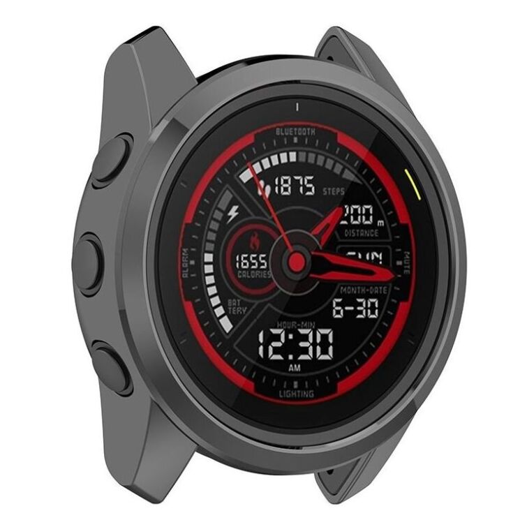 Защитный чехол UniCase Silicone Cover для Garmin Forerunner 745 - Grey: фото 5 из 6