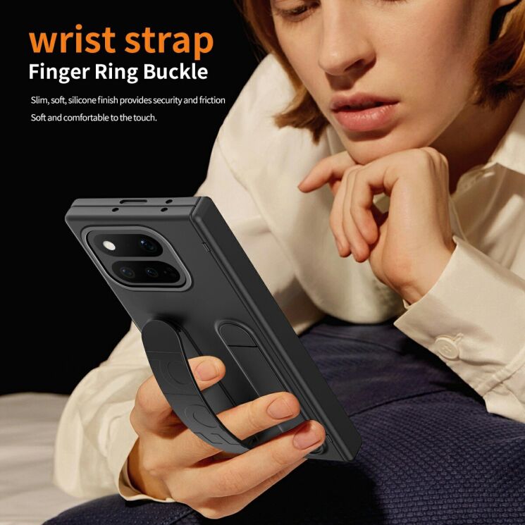 Защитный чехол UniCase Wrist Stand (FF) для Google Pixel 11 Pro Fold - Transparent: фото 3 из 7