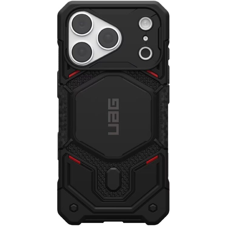 Защитный чехол URBAN ARMOR GEAR Monarch Pro Kevlar MagSafe для iPhone 18 Pro (114569113940) - Kevlar Black: фото 1 из 11