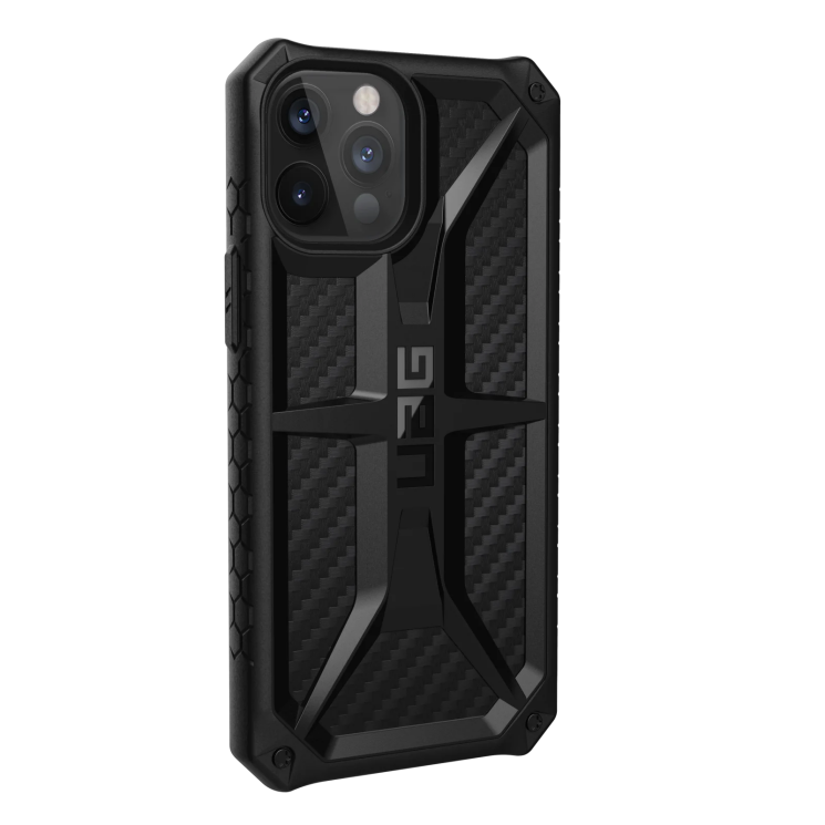 Защитный чехол URBAN ARMOR GEAR (UAG) Monarch для Apple iPhone 12 Pro Max - Carbon Fiber: фото 3 из 8