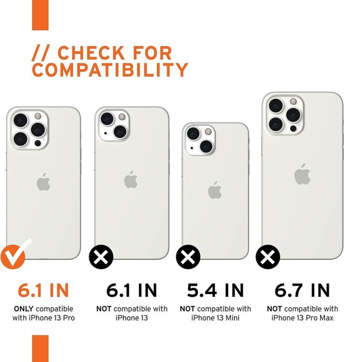 Защитный чехол URBAN ARMOR GEAR (UAG) [U] Dot (FP) для Apple iPhone 13 Pro (11315V314040) - Black: фото 7 из 7