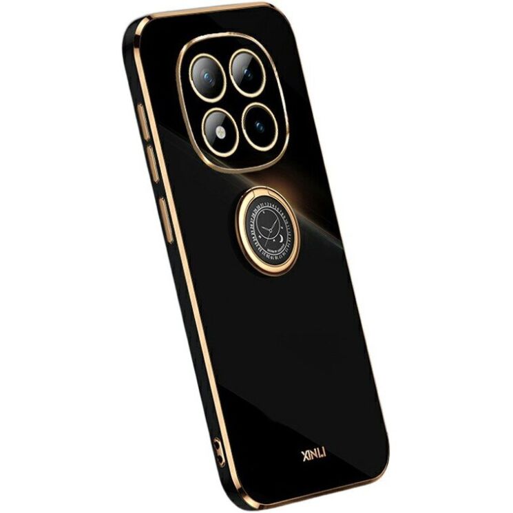 Защитный чехол XINLI Porcelain Magnetic для Xiaomi Redmi Note 15 Pro Plus / Poco M8 Pro 5G - Black: фото 1 из 5