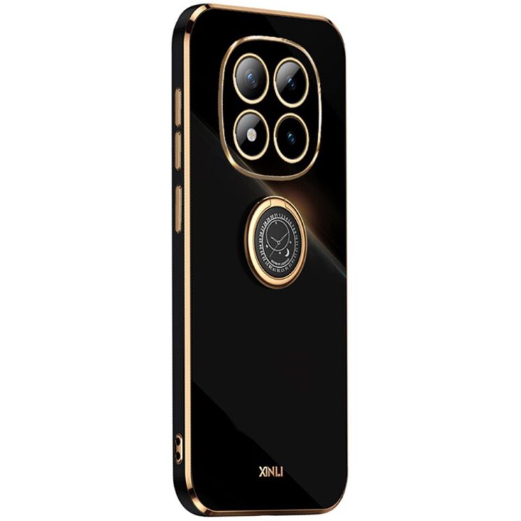 Защитный чехол XINLI Porcelain Ring для Xiaomi Redmi Note 15 Pro - Black: фото 1 из 7