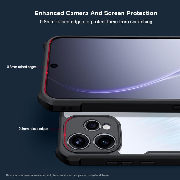 Защитный чехол XUNDD Rugged Case для OPPO Reno 15 - Black (405710B) Защитный чехол XUNDD Rugged Case для OPPO Reno 15 - Black: фото 5 из 8