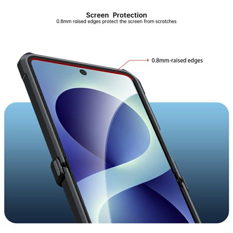 Защитный чехол XUNDD Rugged Case with MagSafe (FF) для Samsung Galaxy Flip 8 - Black (423553B) Защитный чехол XUNDD Rugged Case with MagSafe (FF) для Samsung Galaxy Flip 8 - Black: фото 3 из 9