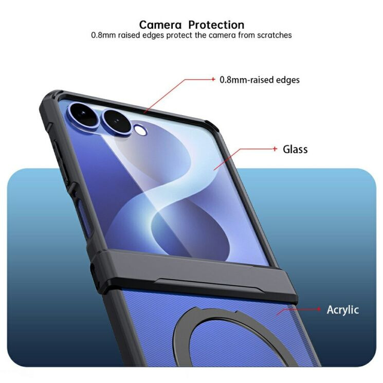 Защитный чехол XUNDD Rugged Case with MagSafe (FF) для Samsung Galaxy Flip 8 - Black (423553B) Защитный чехол XUNDD Rugged Case with MagSafe (FF) для Samsung Galaxy Flip 8 - Black: фото 2 из 9