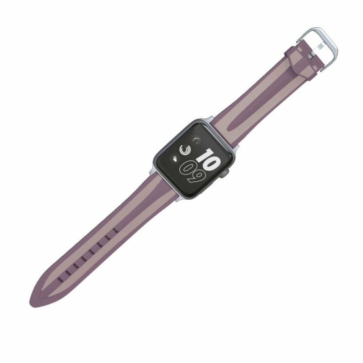 Ремінець UniCase Soft Strap для Apple Watch 46 / 45 / 44 / SE 44 / 42 (Series 1-3) / Ultra / Ultra 2 - Purple: фото 3 з 5