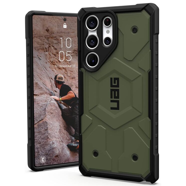 Защитный чехол URBAN ARMOR GEAR (UAG) Pathfinder для Samsung Galaxy S23 Ultra (S918) - Olive Drab: фото 2 из 7