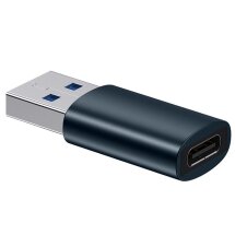 Адаптер Baseus Ingenuity Series USB 3.1 Male to Type-C Female - Blue: фото 1 из 18