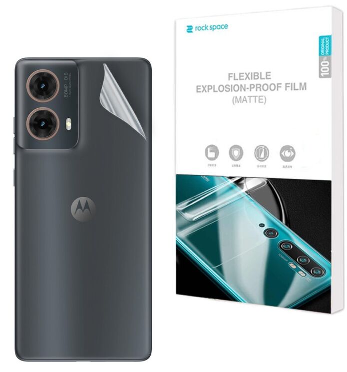 Антиблікова плівка на задню панель RockSpace Explosion-Proof Matte для Motorola Moto G85: фото 1 з 9