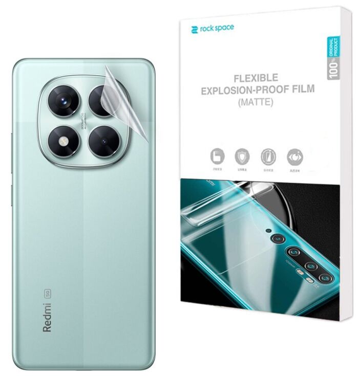 Антибликовая пленка на заднюю панель RockSpace Explosion-Proof Matte для Xiaomi Redmi Note 14 Pro 5G: фото 1 из 9