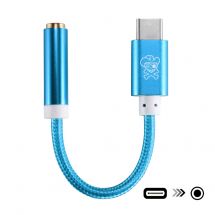 Аудио адаптер HAT PRINCE USB Type-C to 3.5mm - Blue: фото 1 из 4