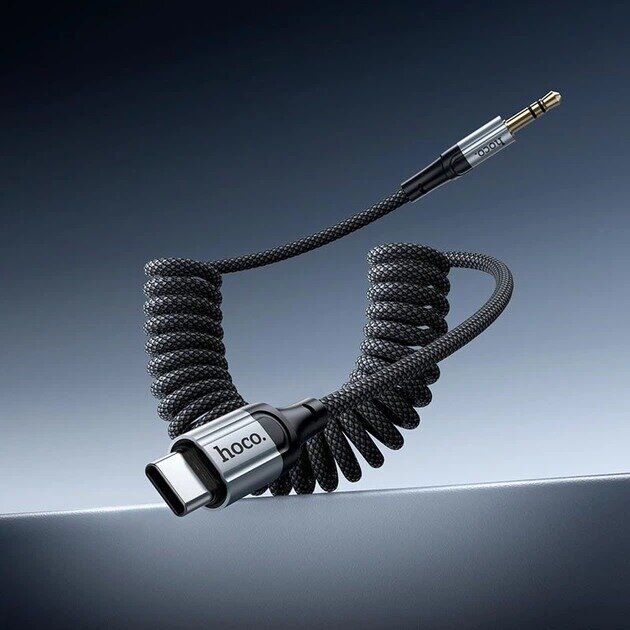 AUX-кабель Hoco UPA33B Type-C to 3.5mm (1.5m) - Black: фото 6 из 7