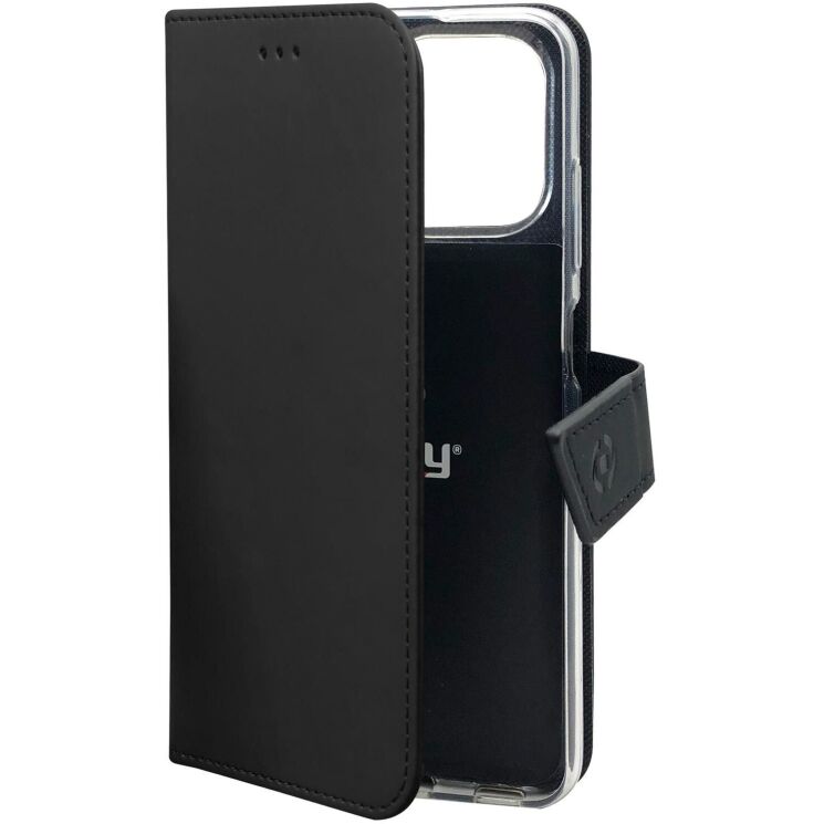 Чохол Celly Wallet Case для Xiaomi Redmi Note 12 (WALLY1039) - Black: фото 4 з 6