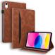 Чехол Deexe Business Style для Apple iPad 10.9 (2022) / iPad 11 (2025) - Brown (306468Z). Фото 1 из 7