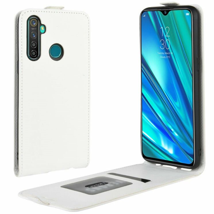 Чохол Deexe Flip Case для Realme 5 Pro - White: фото 1 з 11