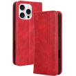 Чехол Deexe Retro Style для Apple iPhone 16 Pro - Red (366285R)