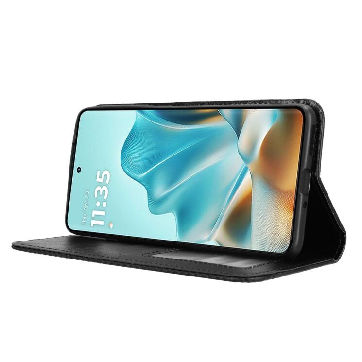 Чохол Deexe Retro Style для Motorola Edge 60 / Edge 60 Fusion - Black: фото 5 з 18