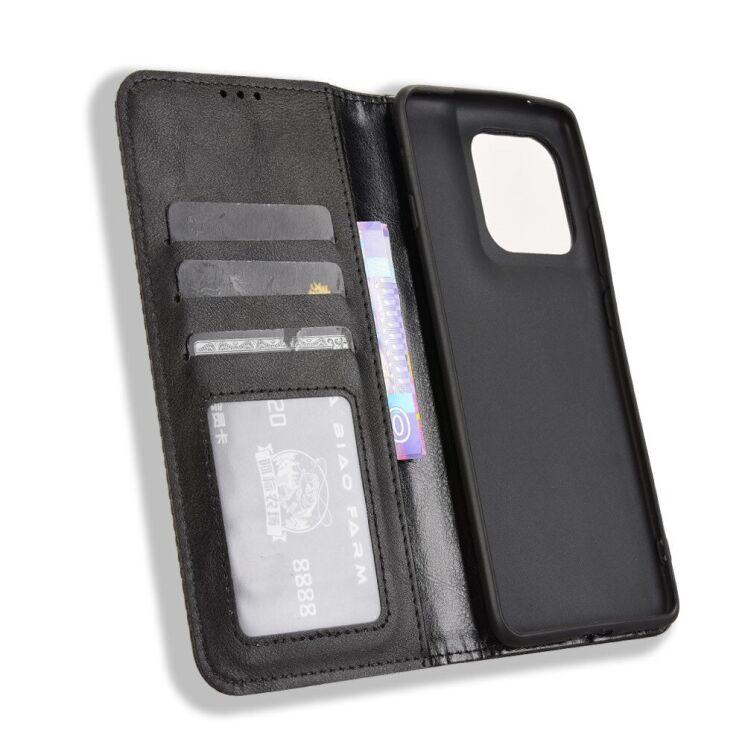 Чохол Deexe Retro Style для Motorola Edge 60 / Edge 60 Fusion - Black: фото 3 з 18