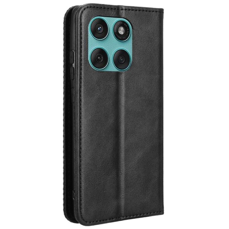 Чохол Deexe Retro Style для Motorola Edge 60 / Edge 60 Fusion - Black: фото 6 з 18