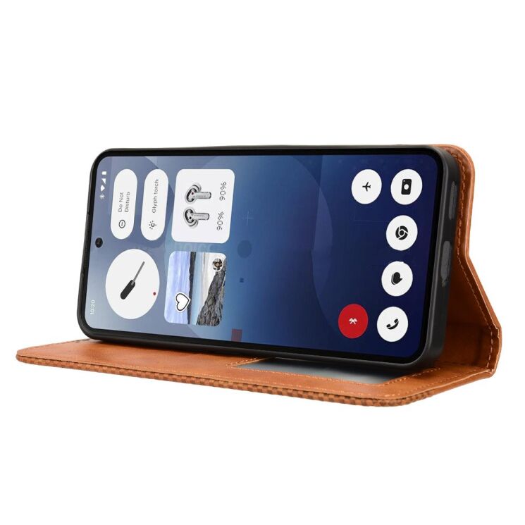 Чехол Deexe Retro Style для Nothing Phone (3) - Brown: фото 7 из 18