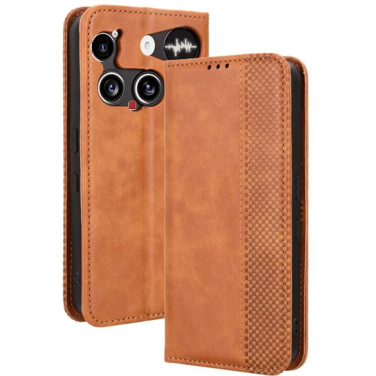Чехол Deexe Retro Style для Nothing Phone (3) - Brown: фото 1 из 18