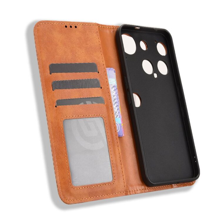 Чехол Deexe Retro Style для Nothing Phone (3) - Brown: фото 5 из 18