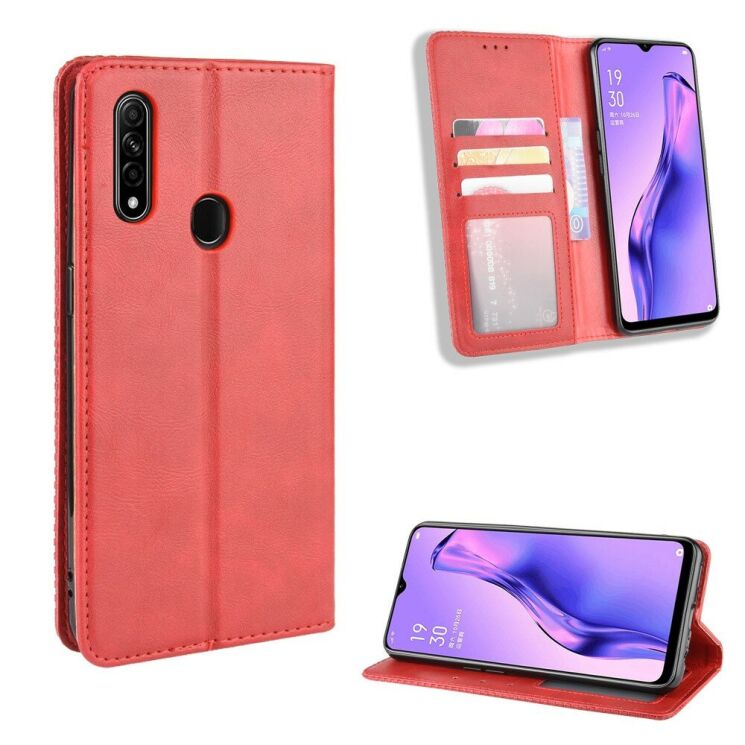 Чехол-книжка Deexe Retro Style для OPPO A31 - Red: фото 1 из 9